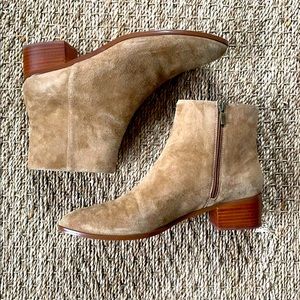 J. Crew Tan Suede Boots 10.5